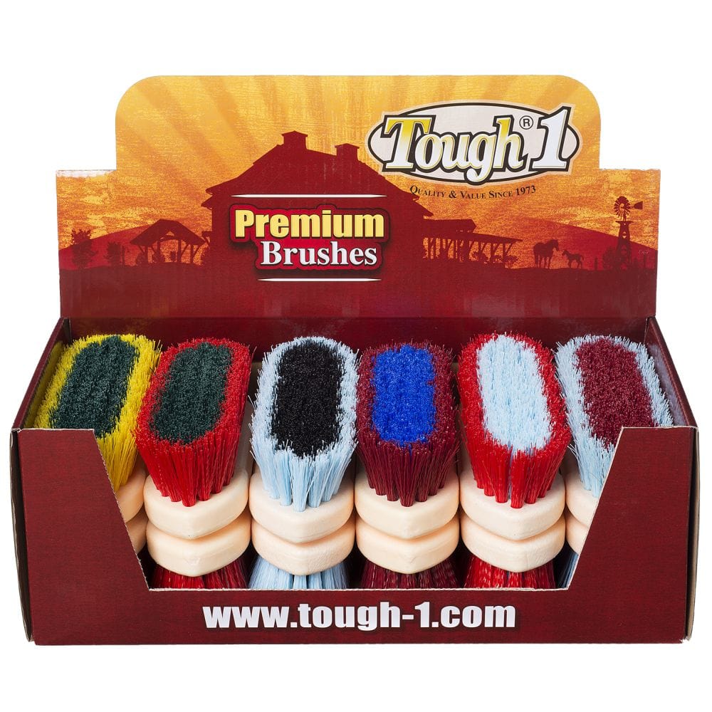 Tough1® 12-Pack Assorted Medium Bristle Brushes with Display Box