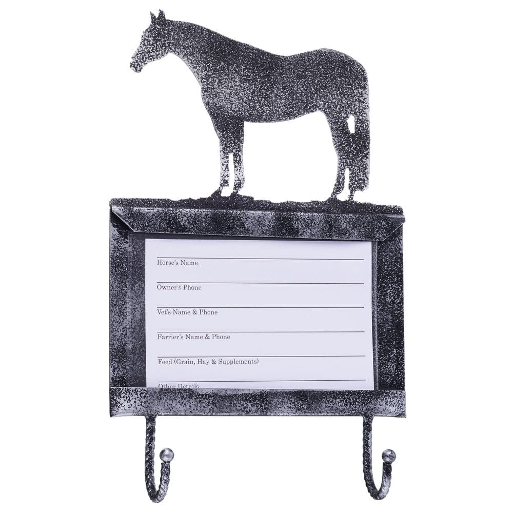 Deluxe Stall Card Holder with Hooks