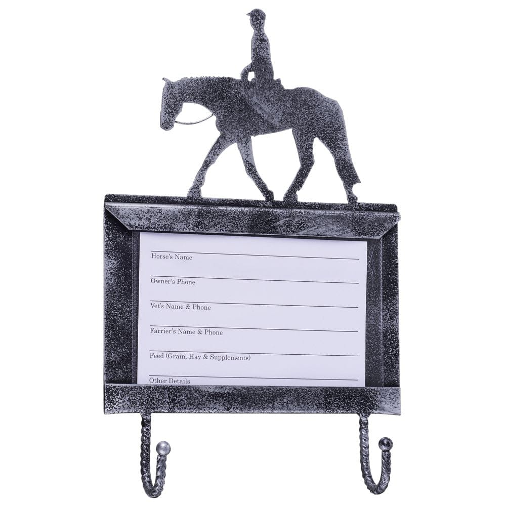 Deluxe Stall Card Holder with Hooks