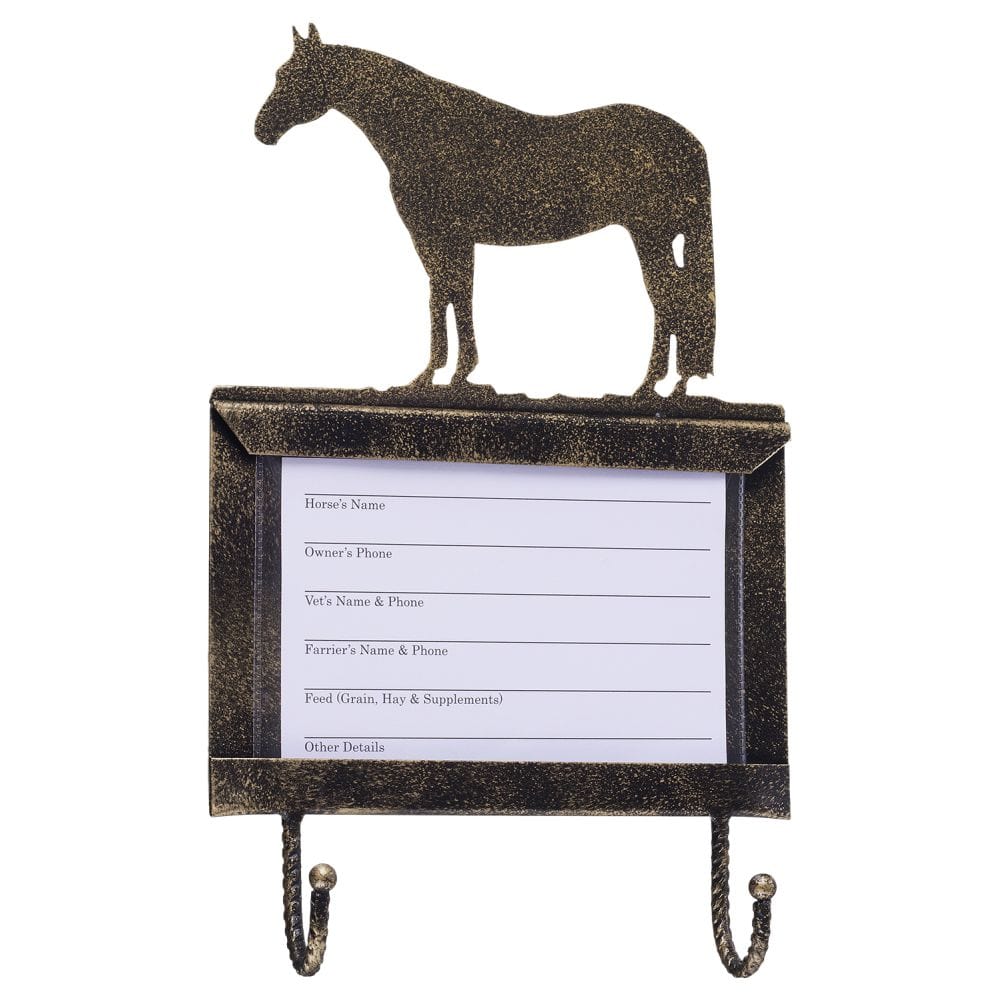 Deluxe Stall Card Holder with Hooks