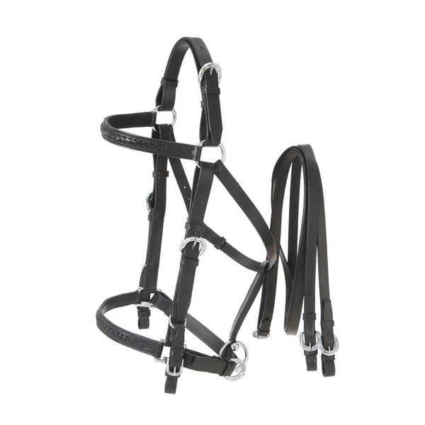 Australian Outrider Collection Aussie Leather Bridle/Halter Combination