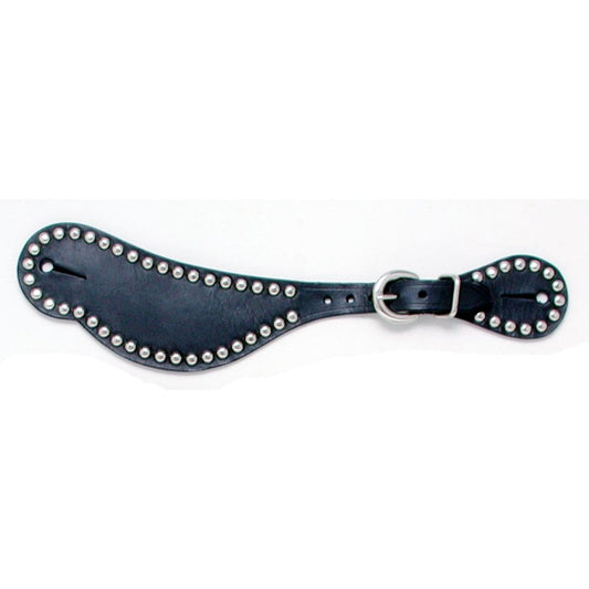 Royal King® Leather Spur Straps with Silver Dots