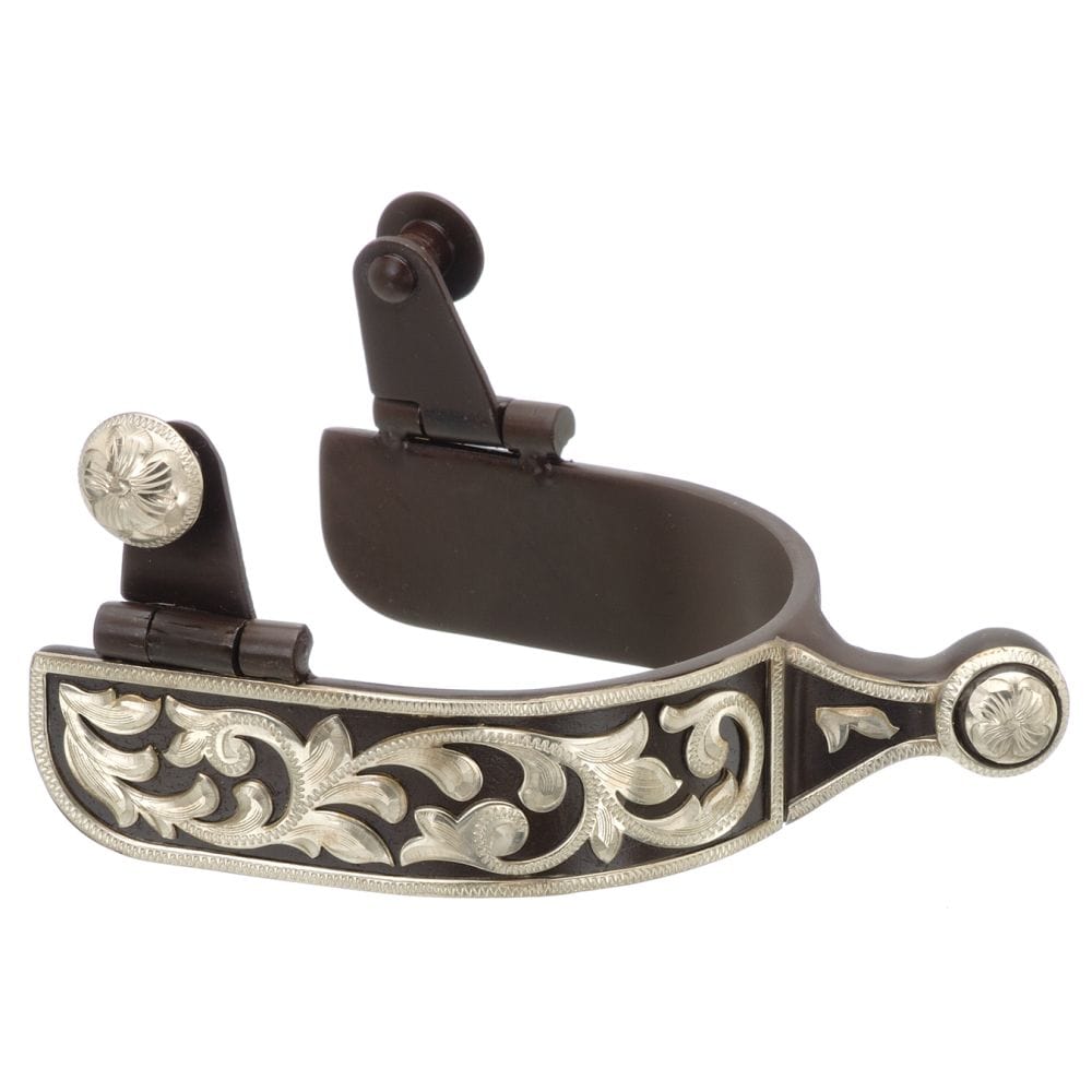 Tough1® Spurs with Engraved Floral Designs