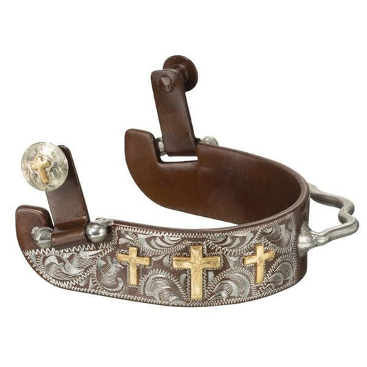 Tough1® Gold Triple Cross Bumper Spurs