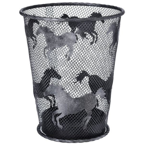 Mesh Wire Horse Wastebasket