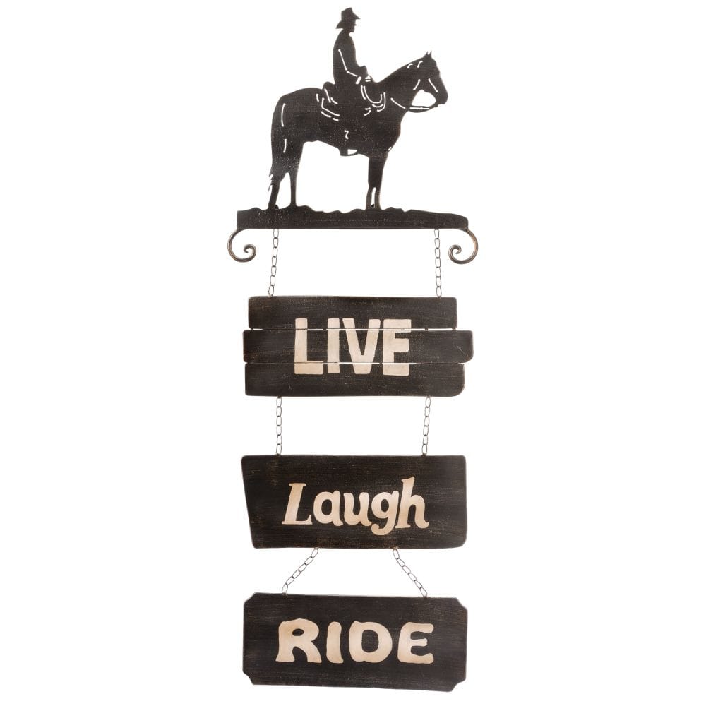 Cowboy Sign Live/Laugh/Ride