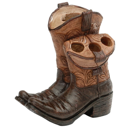 Cowboy Boots Toothbrush and Toothpaste Holder