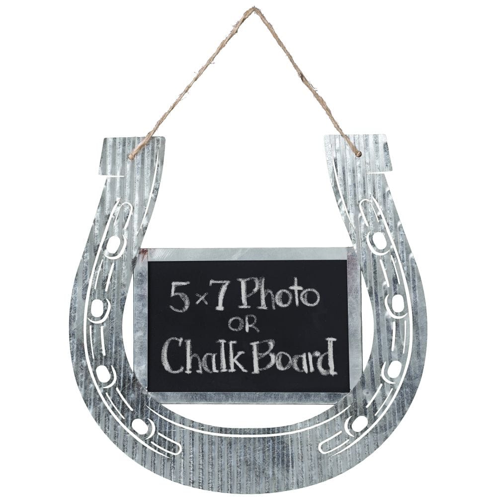 Corrugated Horseshoe Chalk Frame