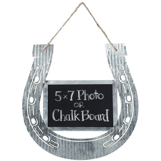 Corrugated Horseshoe Chalk Frame