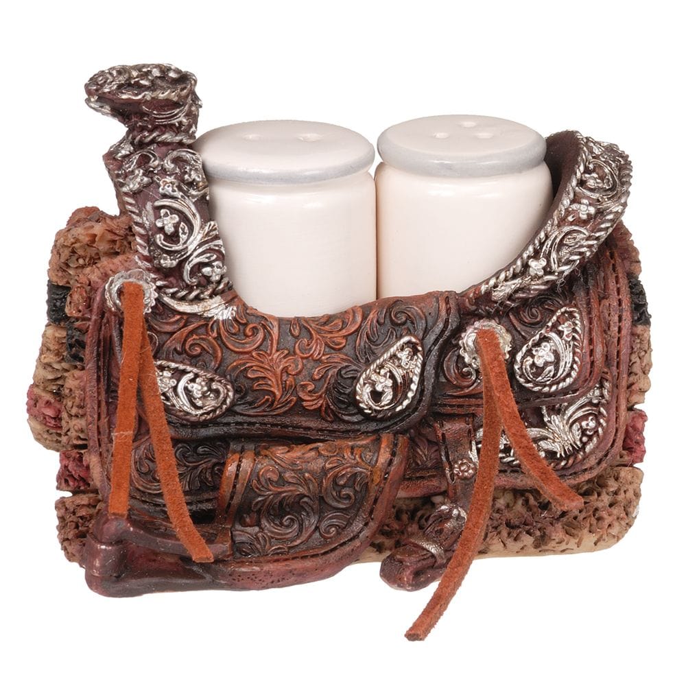 Western Saddle Salt & Pepper Shaker Set