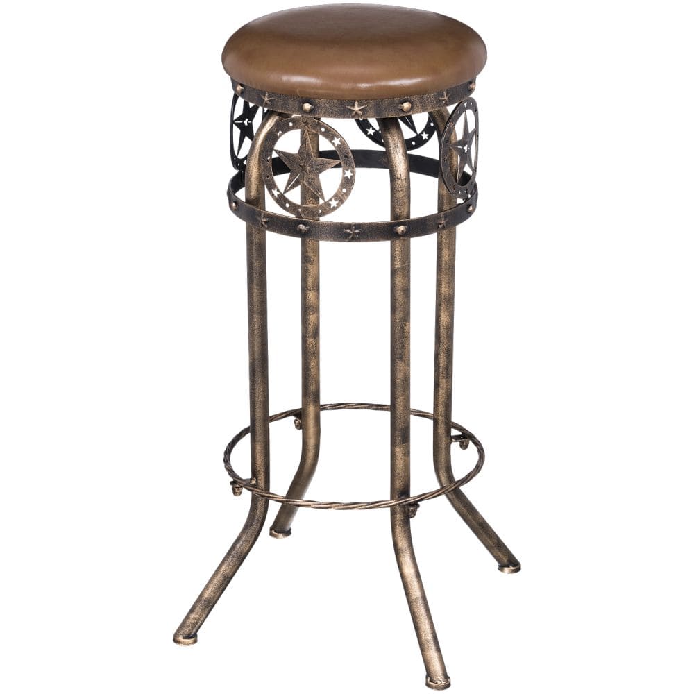 Bar Stool With Equine Motif