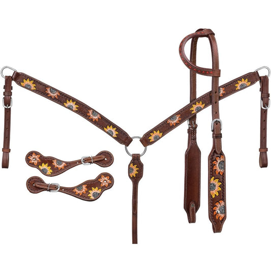 Tough1 Sunflower 3 Piece Tack Set