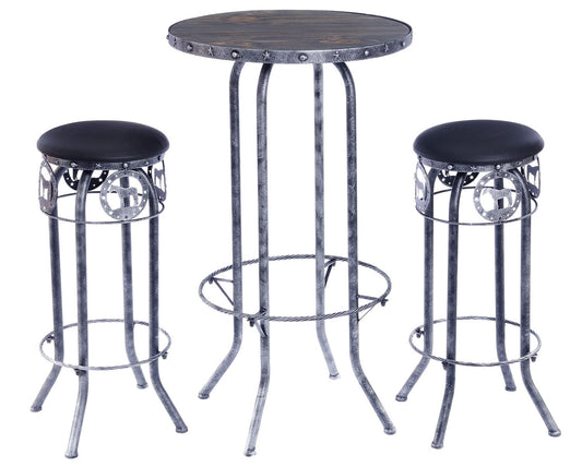 3 Piece Pub Table And Stool Set