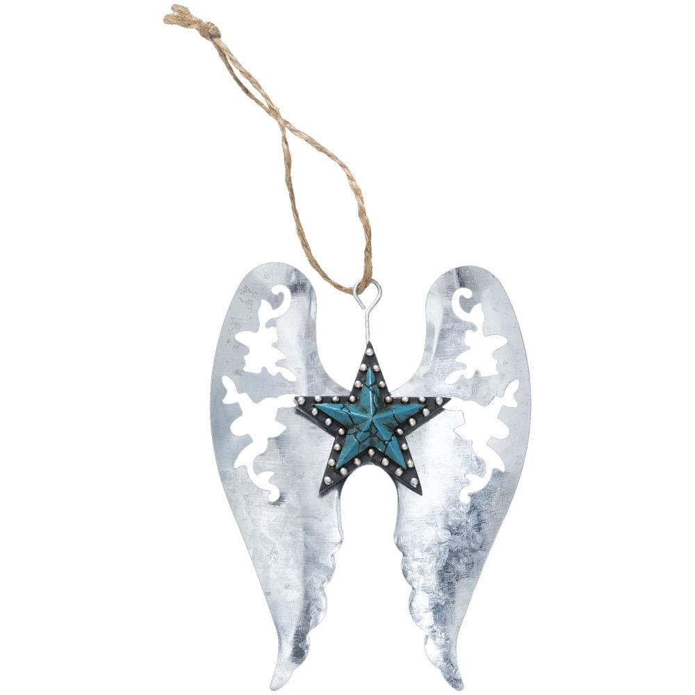 Wings and Star with Studs Ornament