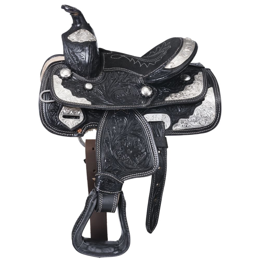 Miniature McCoy Trail Saddle with Silver Accents