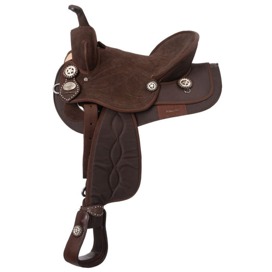 King Series Suede Wide Seat Synthetic Trail Saddle