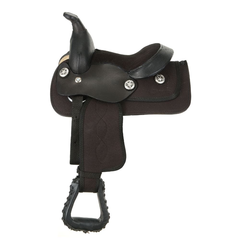King Series Miniature Synthetic Western Saddle