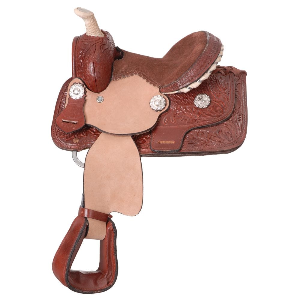 Mini Fully Carved Barrel Saddle Package