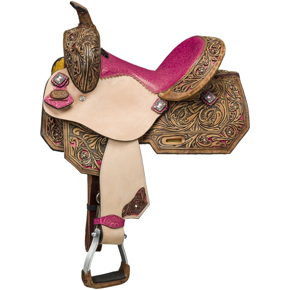 Silver Royal® Youth Azalea Barrel Saddle